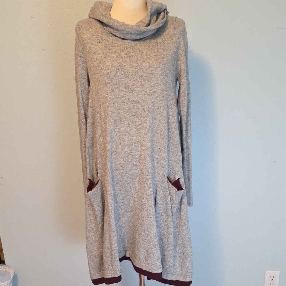 Anthropology Sparrow lambs Wool Swing Sweater Dress SIZE SMALL - Picture 2 of 9